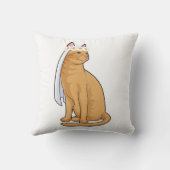 Coussin Chatte fiancée avec voile (Verso)
