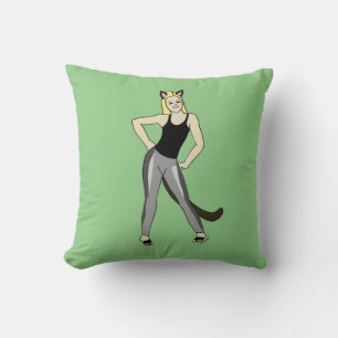 Coussin chatte fille  