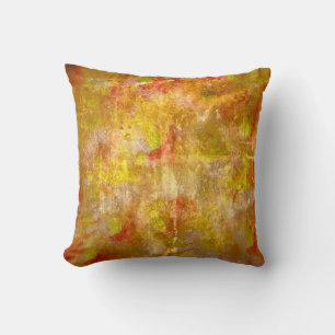 Coussin Chaud automne peinture abstraite
