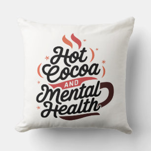Coussin Chaud cacao et santé mentale Personnalisé