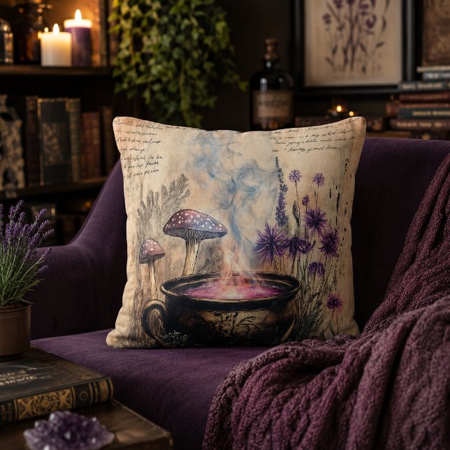 Coussin Chaudière Botanique Herbal Magique (Créateur téléchargé)
