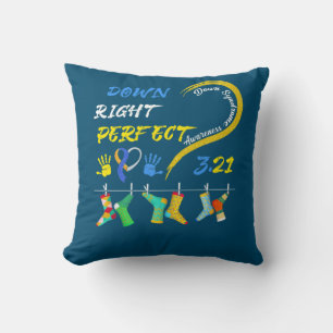 Coussin Chaussettes de sensibilisation de la Journée mondi