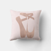 Coussin Chaussons de ballet roses Ballerine Or rose Chambr (Verso)