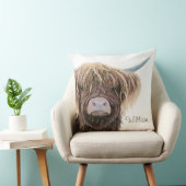 Coussin Chaussure De Vache D'Ecosse Avec Des Cheveux Forts (Chaise)