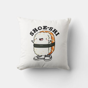 Coussin Chaussure-shi Funny Sushi Pun