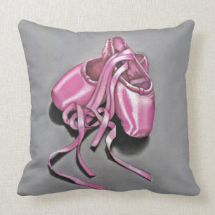 Coussin Chaussures en Ballon Rose