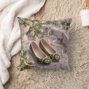 Coussin Chaussures plates de ballet Trèfle Sauge Marches d