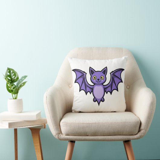 Coussin Chauve-souris - créature Halloween (Chaise)