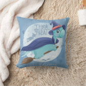 Coussin Chauve-souris Halloween Dinosaur Sorcière Lune (Couverture)