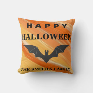 Coussin Chauve-souris Halloween personnalisée