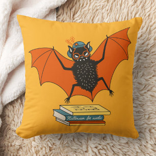 Coussin Chauve-souris lectrice Bibliothécaire fantaisist