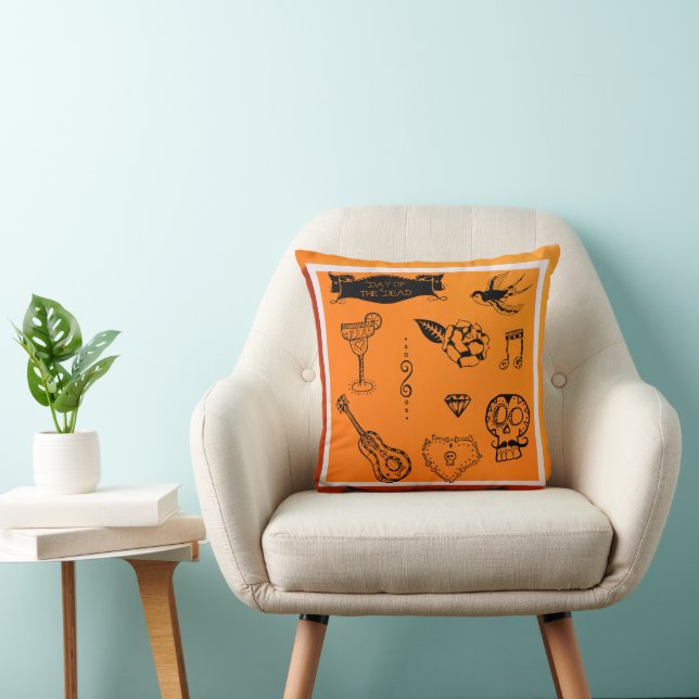 Coussin Chauves-souris effrayantes de décoration d'Hallowe (Chaise)