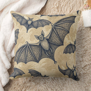 Coussin Chauves-souris Halloween vintage