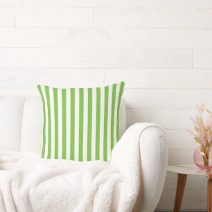 Coussin Chaux et rayures blanches
