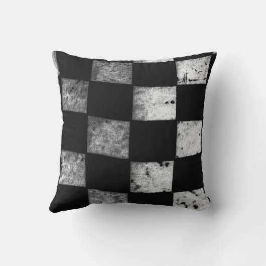 Coussin Checkered de drapeau (Verso)