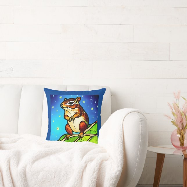 Coussin Cheeky, Jouant Chipmunk Pal (Canapé)