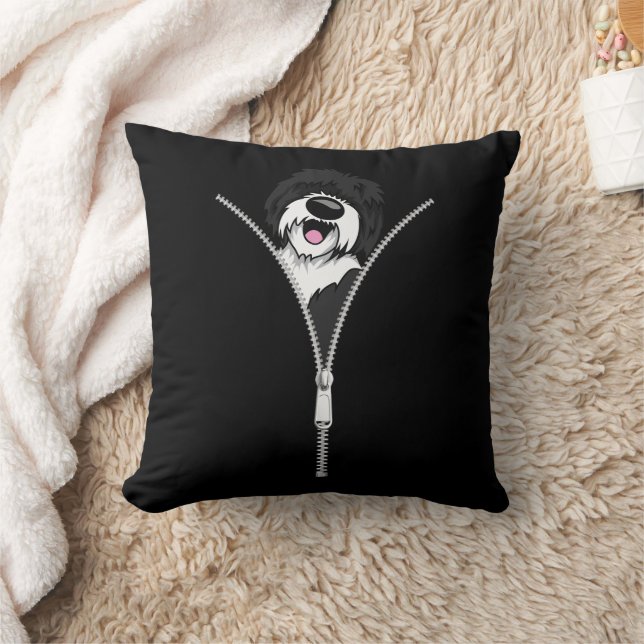 Coussin Cheepadoodle Chien Zipper Funny Chien Chien Chien (Couverture)