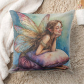 Coussin Cheerful Fairy Holding Pillow (Couverture)