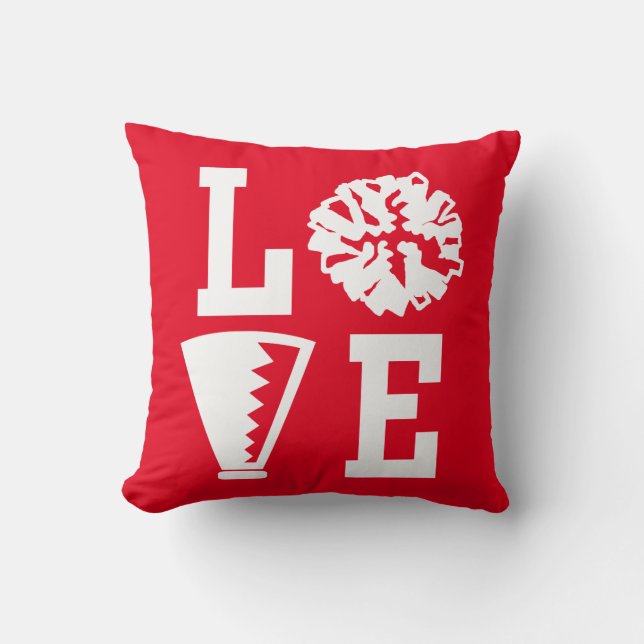 Coussin Cheerleaders Love, Red Cheer Cushion (Recto)