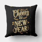 Coussin Cheers to a new year (Verso)