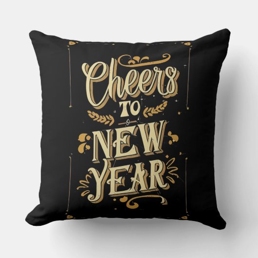 Coussin Cheers to a new year (Recto)