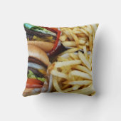 Coussin Cheeseburgers et frites (Verso)