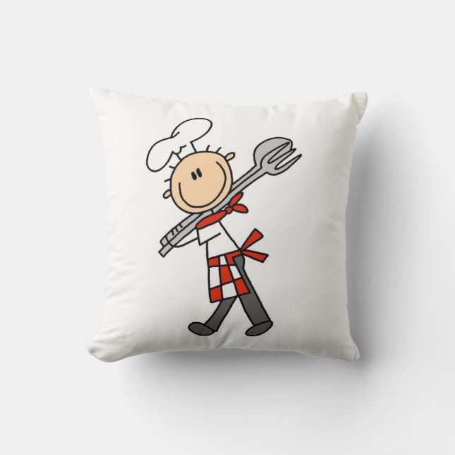 Coussin Chef avec pince à salade (Recto)