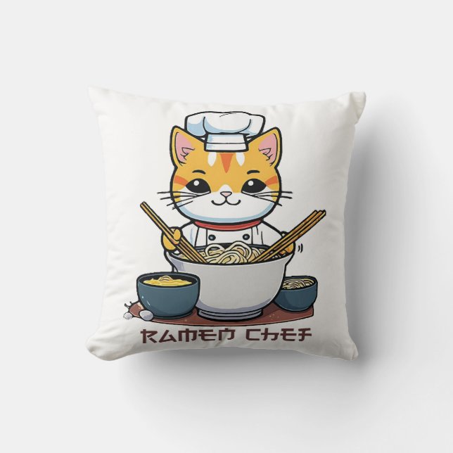 Coussin Chef de Ramen (Recto)