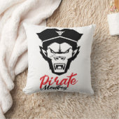Coussin Chef du T-shirt singe pirate (Couverture)