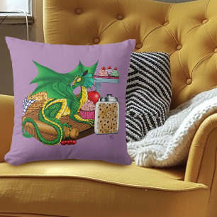 Coussin Chef pâtissier Dragon Vert