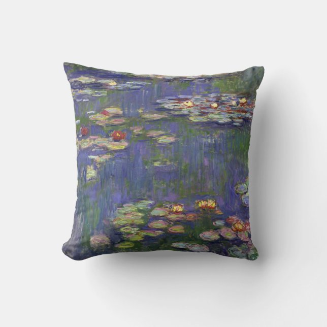 Coussin Chefs-d'œuvre de Nymphéas de Monet (Recto)