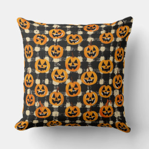 Coussin Chekerboard Halloween Jeu d'oreiller