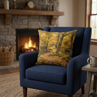 Coussin Chemin d'automne