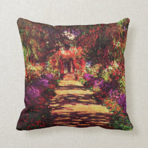 Coussin Chemin de jardin par Claude Monet