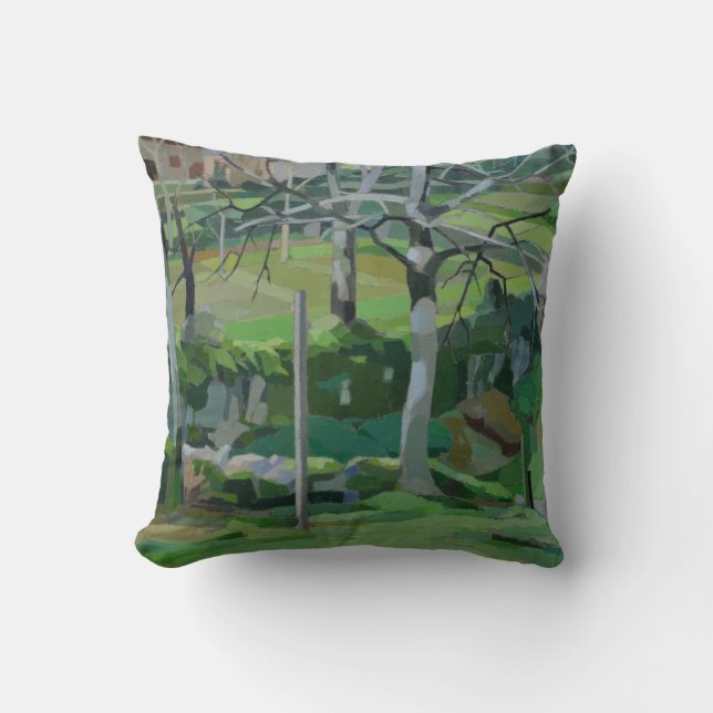 Coussin Chemin de la Fontaine (Recto)