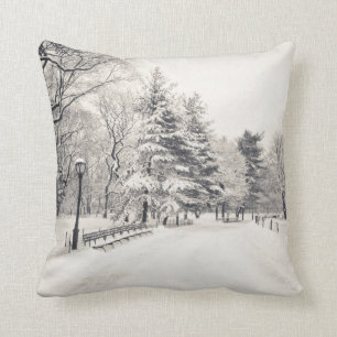 Coussin Chemin d'hiver de Central Park - New York City