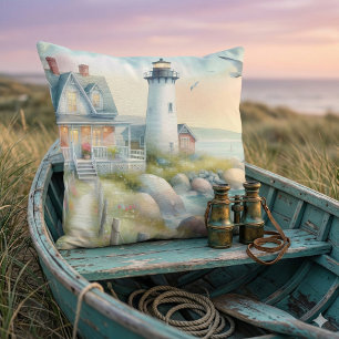 Coussin Chemin vers le chalet côtier du phare