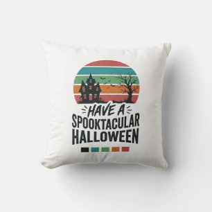 Coussin Chemise avec gravure vintage Spooktacular Hallowee