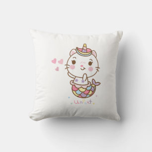 Coussin Chemise Chat Licorne - Unicat Sirène Chat Je crois