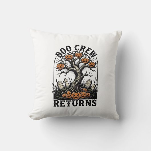 Coussin Chemise d'arbre d'Halloween Graphique de citrouill (Recto)