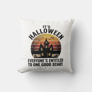 Coussin Chemise de bonne frayeur de maison hantée Hallowee