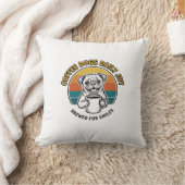Coussin Chemise de chien de café Design de mug de chiot gr (Couverture)