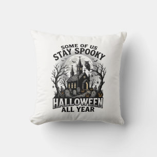 Coussin Chemise de cimetière d'Halloween pour les fans de