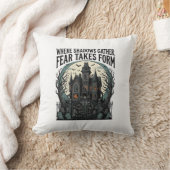 Coussin Chemise de citation de maison hantée gothique vint (Couverture)
