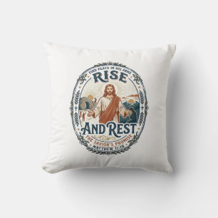 Coussin Chemise de communauté de pain au levain Jésus basé