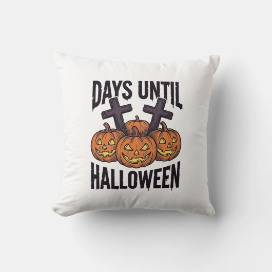 Coussin Chemise de compte à rebours d'Halloween Dessin de (Recto)
