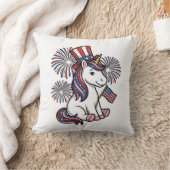 Coussin Chemise de conception de feux d'artifice de licorn (Couverture)