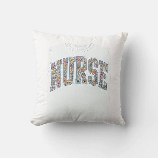 Coussin Chemise de conception de lettrage universitaire fl (Recto)