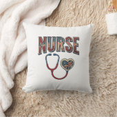 Coussin Chemise de conception de stéthoscope patriotique d (Couverture)