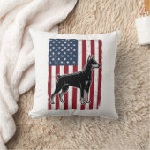 Coussin Chemise de conception de vecteur de chien patrioti (Couverture)
